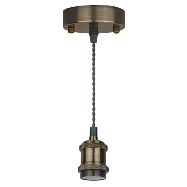Светильник декоративный подвесной 93 162 NIL-SF01-009-E27 max60W 1,5м. металл черненая бронза