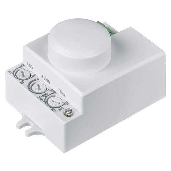 Датчик движения микроволновый Navigator NS-MS03-WH 1-1200W угол 360гр 3-2000m IP20