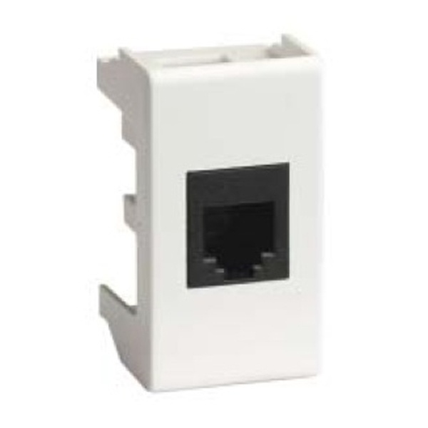 Розетка компьютерная DKC Viva RJ-45 кат.5E 8P8C 1 модуль белая