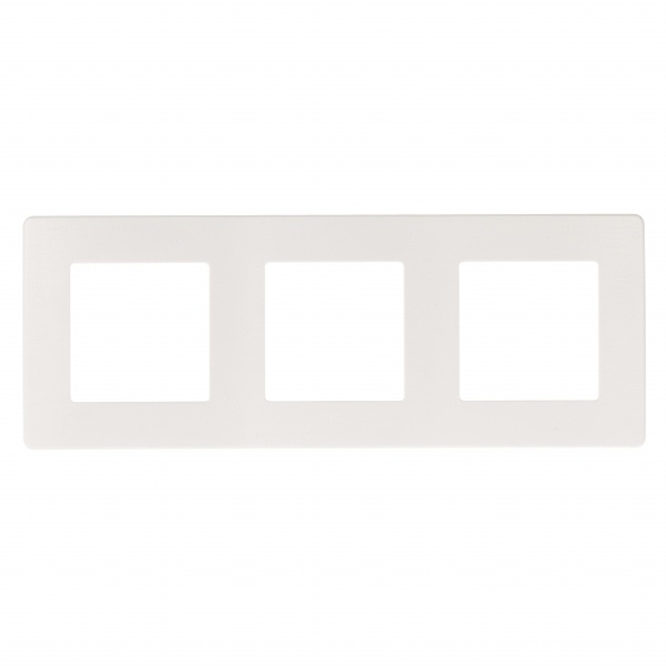 Рамка на 3 поста Эра 12 Сатин, белый 12-5103-01