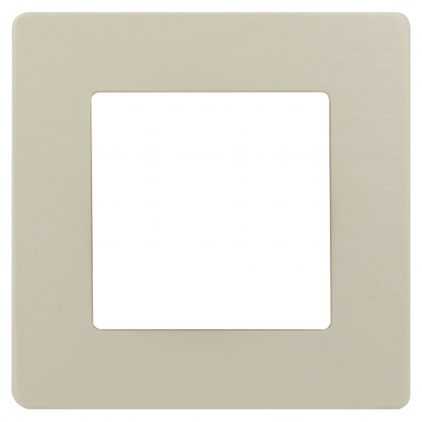 Рамка на 1 пост Эра 12 Сатин, слоновая кость 12-5101-02 (бежевый)