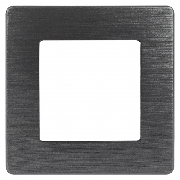 Рамка на 1 пост Эра 12 Сатин, антрацит 12-5101-05