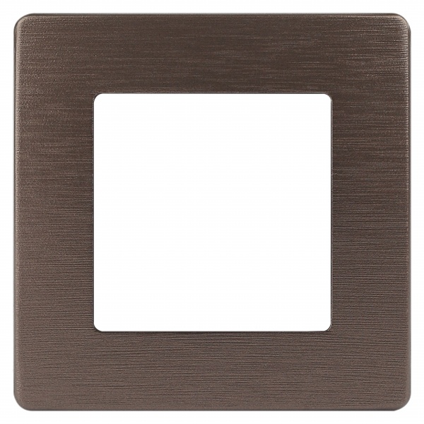 Рамка на 1 пост Эра 12 Сатин, бронза 12-5101-13