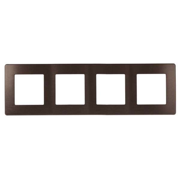 Рамка на 4 поста Эра 12 Сатин, бронза 12-5104-13