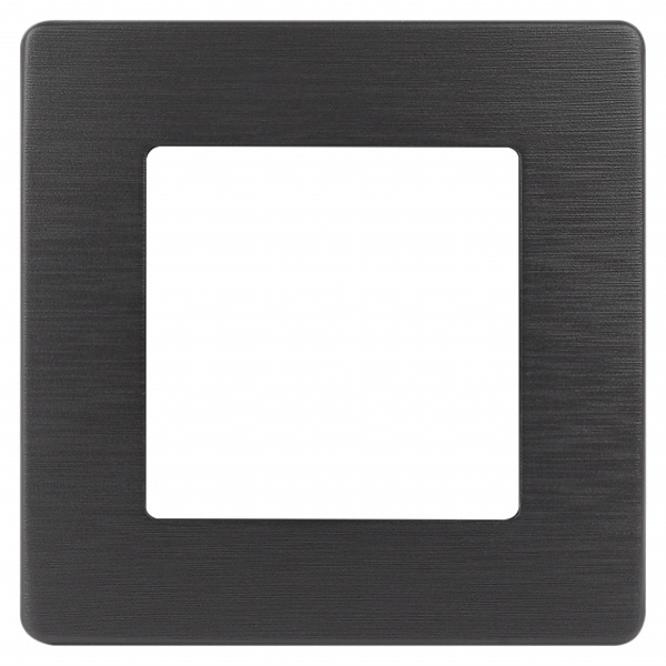 Рамка на 1 пост Эра 12 Сатин, графит 12-5101-12