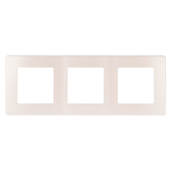 Рамка на 3 поста Эра 12 Сатин, перламутр 12-5103-15