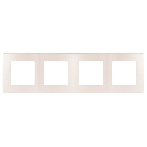 Рамка на 4 поста Эра 12 Сатин, перламутр 12-5104-15