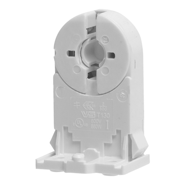 Патрон VS 28500 G13 сквозной h31 боковые защёлки со стопором для ламп T8 (аналог BJB 26.291.4011.50)