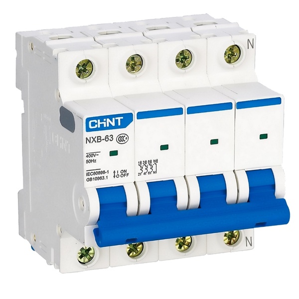 Автоматический выключатель Chint NXB-63S 4P 32А 4.5kA х-ка B (R) (автомат электрический)