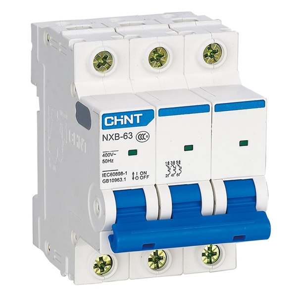 Автоматический выключатель Chint NXB-63 3P 16А 6kA х-ка D (R) (автомат электрический)