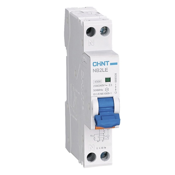 Дифференциальный автомат Chint 1P+N C25А 30мА тип АС однофазный электронный 6кА 1 модуль NB2LE (дифавтомат, АВДТ)