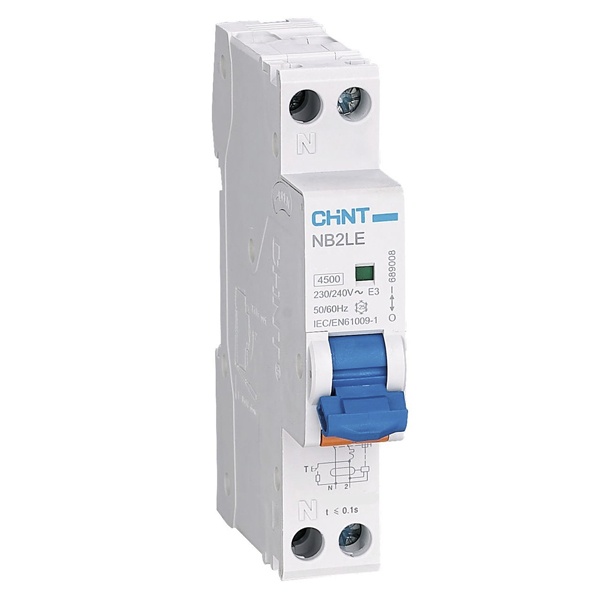 Дифференциальный автомат Chint 1P+N C32А 30мА тип А однофазный электронный 6кА 1 модуль NB2LE (дифавтомат, АВДТ)