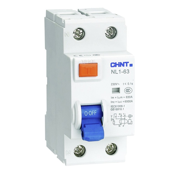УЗО Chint NL1-63 6kA 2P 63A 300mA тип AC (R) (ВДТ)