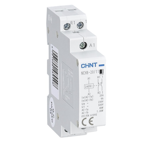 Контактор модульный Chint NCH8-20/11 20A 1НЗ+1НО AC220/230В 50Гц (R)