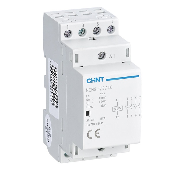 Контактор модульный Chint NCH8-25/40 25A 4НО AC220/230В 50Гц (R)