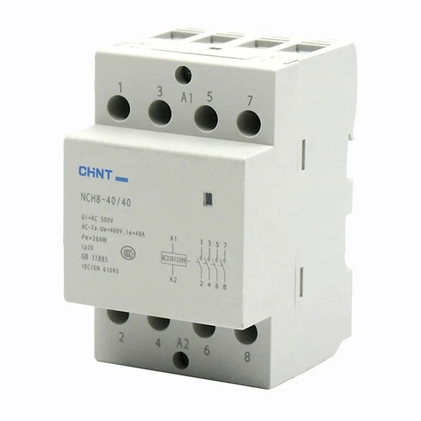 Контактор модульный Chint NCH8-40/40 40A 4НО AC220/230В 50Гц (R)