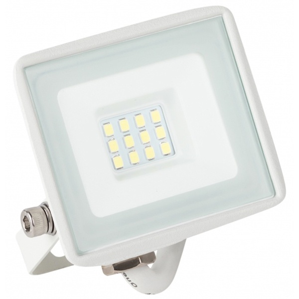 Прожектор светодиодный ЭРА LPR-023-W-65K-010 10W 6500K 800Lm IP65 белый