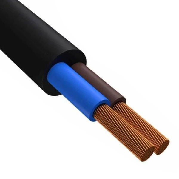 Провод соединительный ККЗ ПВС 2х1,5 гибкий черный ГОСТ 7399