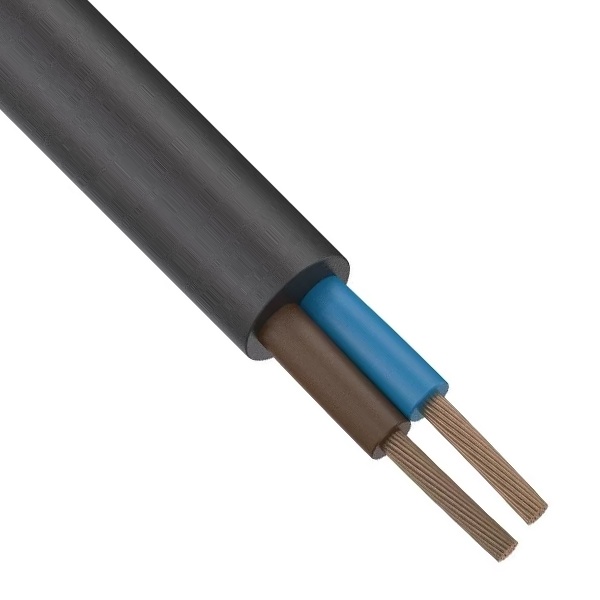Провод соединительный ККЗ ПВСнг(А)-LS 2х0,75 малодымный черный ГОСТ 7399