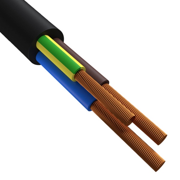 Провод соединительный ККЗ ПВСнг(А)-LS 3х4 малодымный черный ГОСТ 7399
