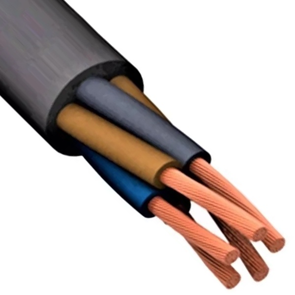 Провод соединительный ККЗ ПВСнг(А)-LS 5х2,5 малодымный черный ГОСТ 7399