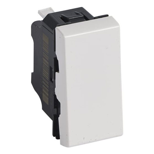 Кнопочный выключатель Legrand Mosaic -1М белый New