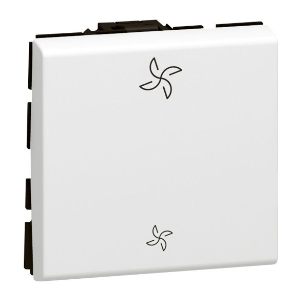 Переключатель на 2 направления для управления вентиляцией Legrand Mosaic -2М белый New