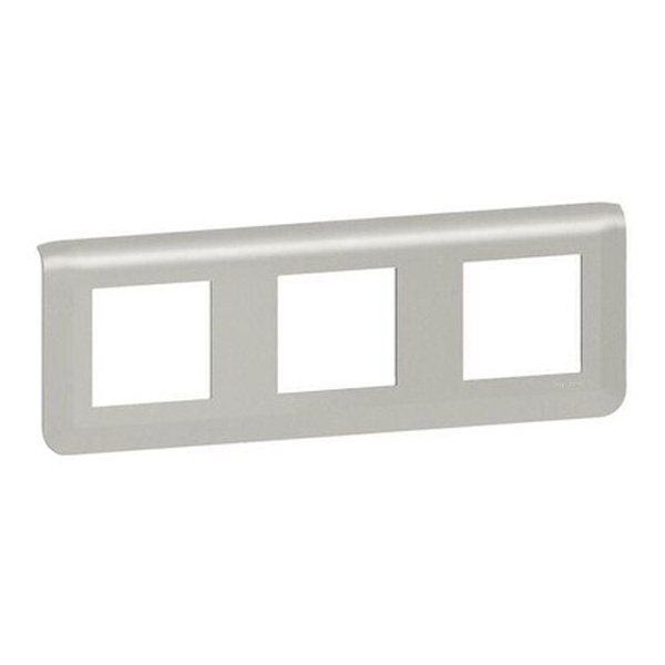 Рамка Legrand Mosaic 3х2 модуля алюминий New
