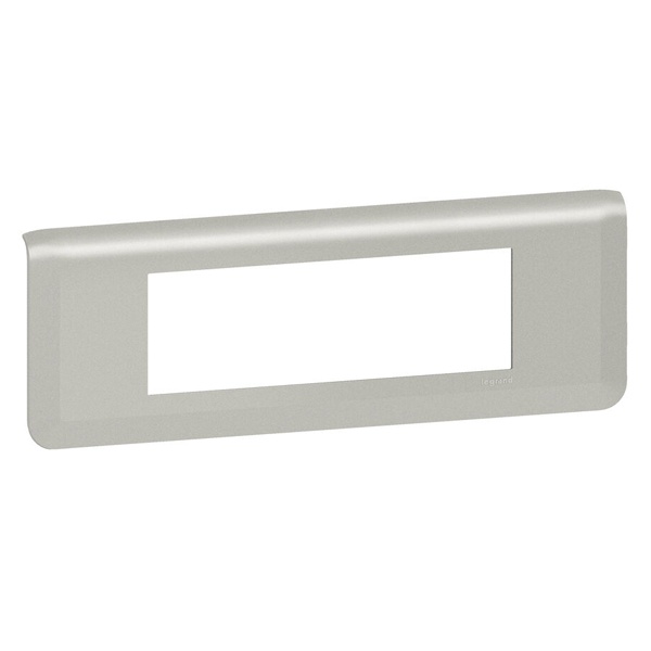 Рамка Legrand Mosaic 6 модулей алюминий New