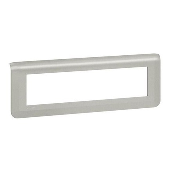 Рамка Legrand Mosaic 8 модулей алюминий New