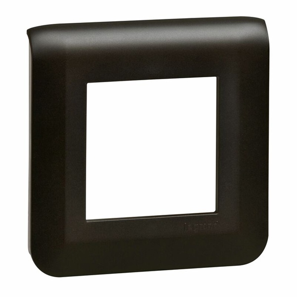Рамка Legrand Mosaic 2 модуля матовый черный New