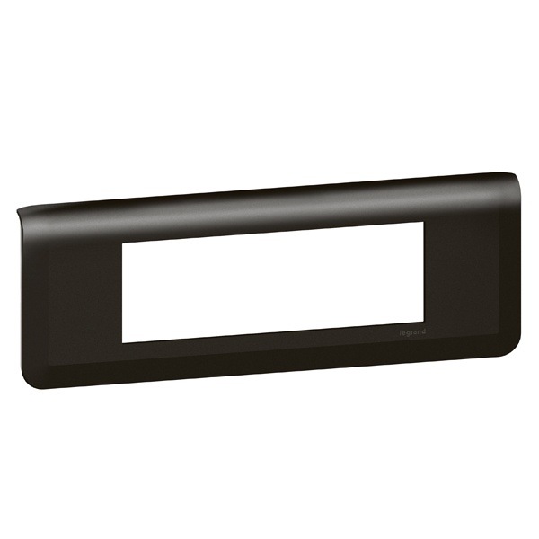 Рамка Legrand Mosaic 6 модулей матовый черный New