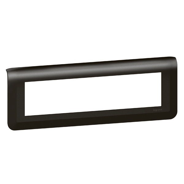 Рамка Legrand Mosaic 8 модулей матовый черный New