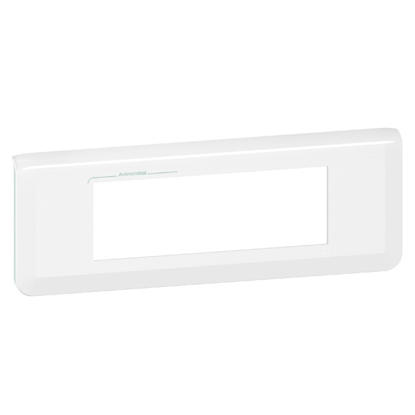 Рамка Legrand Mosaic 6 модулей антимикробная New