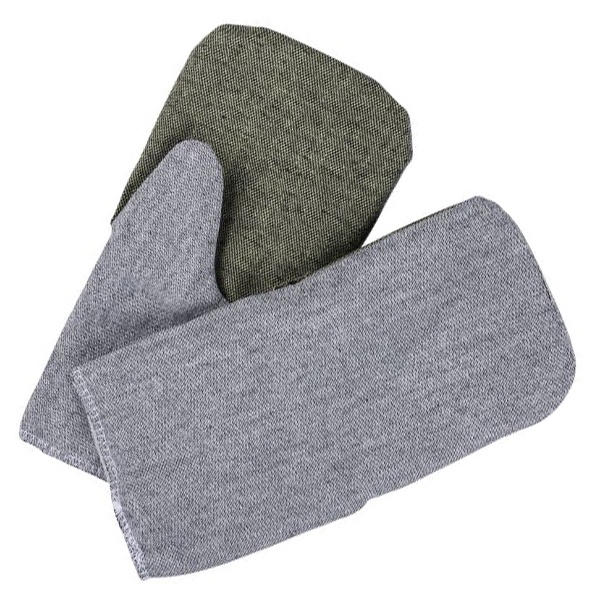 Рукавицы TDM рабочие Полюс, брезентовый наладонник, основа бязь, ватин, серые, 1 пара,