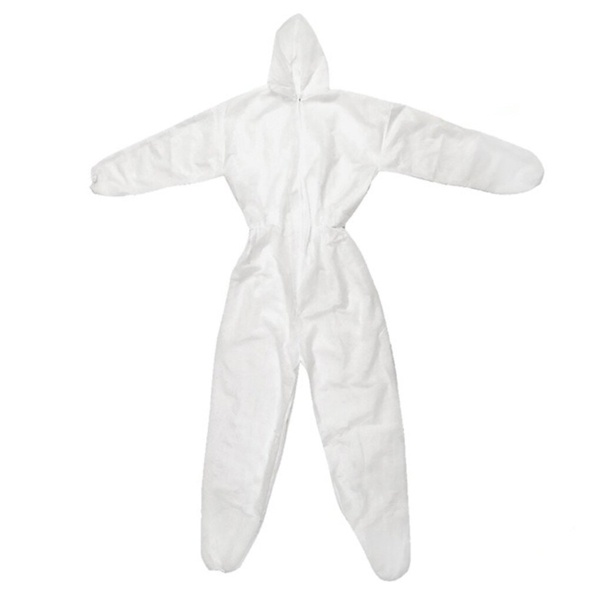 Комбинезон защитный TDM одноразовый Каспер Р40, на молнии, 40 г/м2, белый, разм. 56-58/182-188,