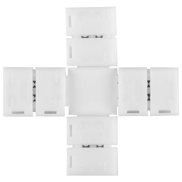 Коннектор Feron LD192 X-образный соединительный для светодиодной ленты RGB 5050 10mm