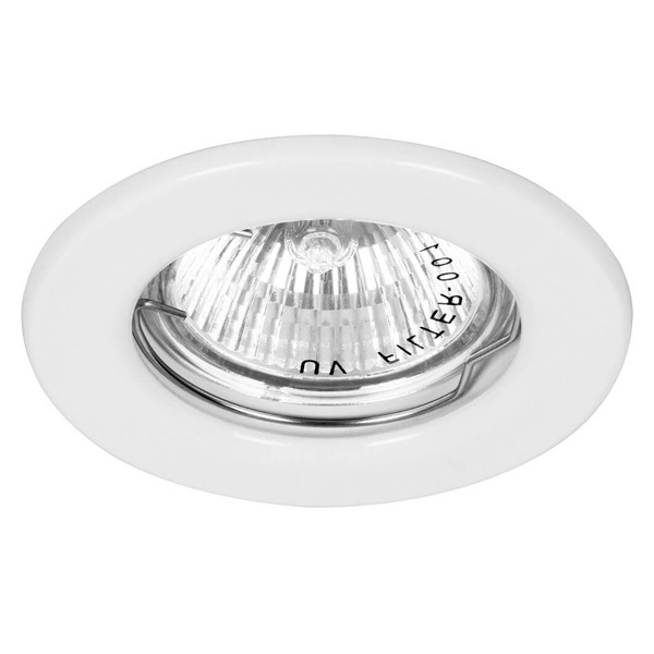 Светильник Feron DL10/DL3201 точечный MR16 G5.3/GU5.3 белый н/п штампованный