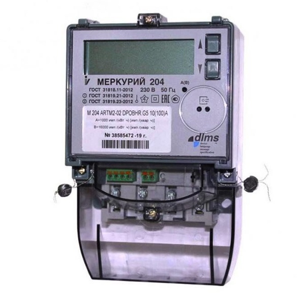 Электросчетчик Меркурий 204 ARTM2-02 POB.G 1ф многотарифный Московское время GSM М0000048445