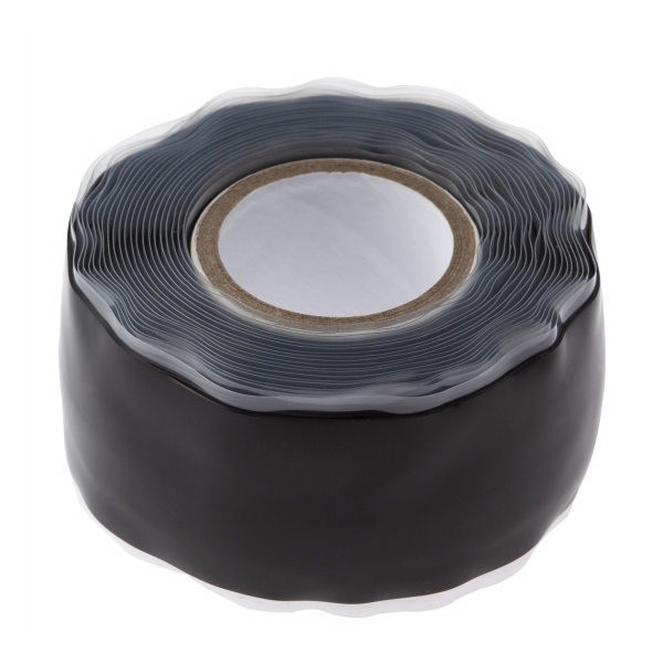 Изолента самослипающаяся ЭРА 25мм х 3м (от -50°С до +250°С) силиконовая PRO PROSS25 черная