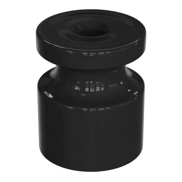 Изолятор для ретро провода TDM пластиковый черный [упак.10 шт]