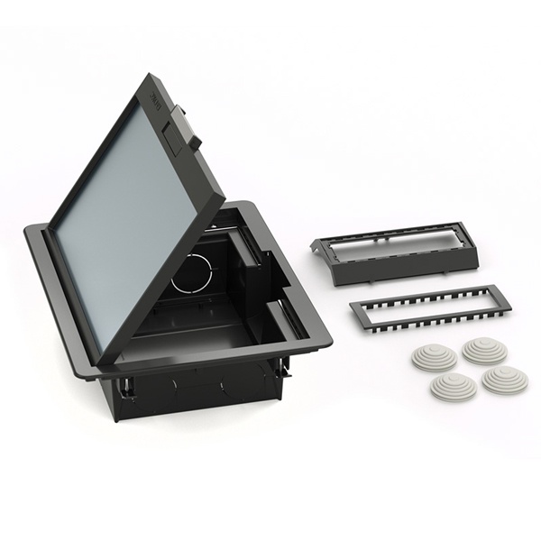 Лючок напольный DKC 12 модулей черный RAL 9005