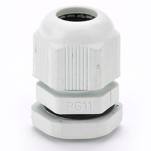 Кабельный ввод DEKraft типа PG 11 диаметр кабеля 5-11мм КВ101-11-IP54 белый