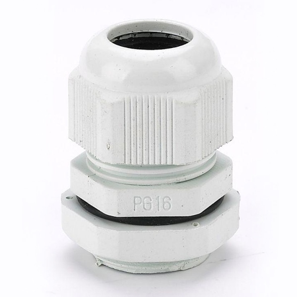 Кабельный ввод DEKraft типа PG 16 диаметр кабеля 6-13мм КВ101-16-IP54 белый
