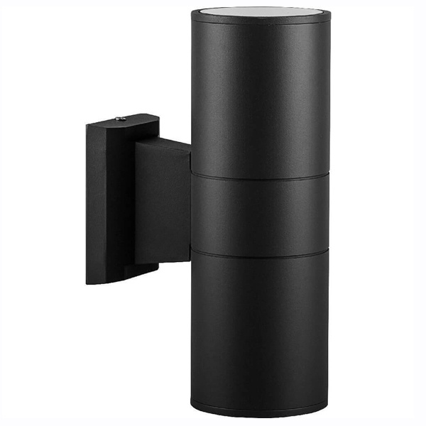 Светильник садово-парковый Техно Feron DH0702 на стену вверх/вниз 2хE27 черный