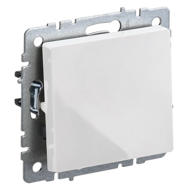 Кнопка 1-клавишная ИЭК BRITE 10А белый (ВС10-1-4-БрБ)