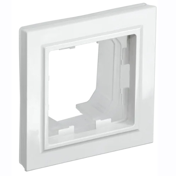 Рамка на 1 пост IP44 ИЭК BRITE белый (РУ-1-БрБ-44)