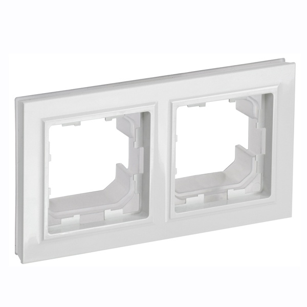 Рамка на 2 поста IP44 ИЭК BRITE белый (РУ-2-БрБ-44)
