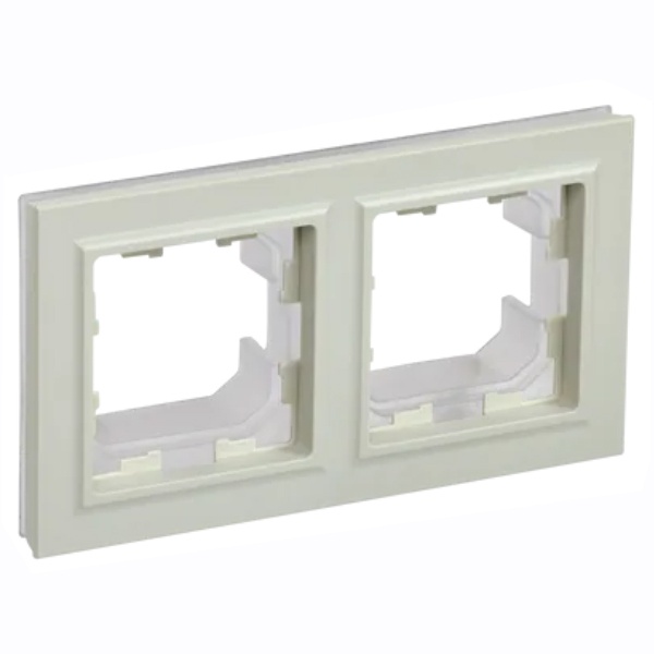 Рамка на 2 поста IP44 ИЭК BRITE бежевый (РУ-2-БрКр-44)