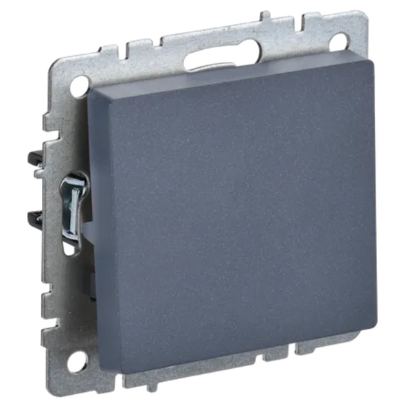 Выключатель 1-клавишный ИЭК BRITE 10А маренго (ВС10-1-0-БрМ)